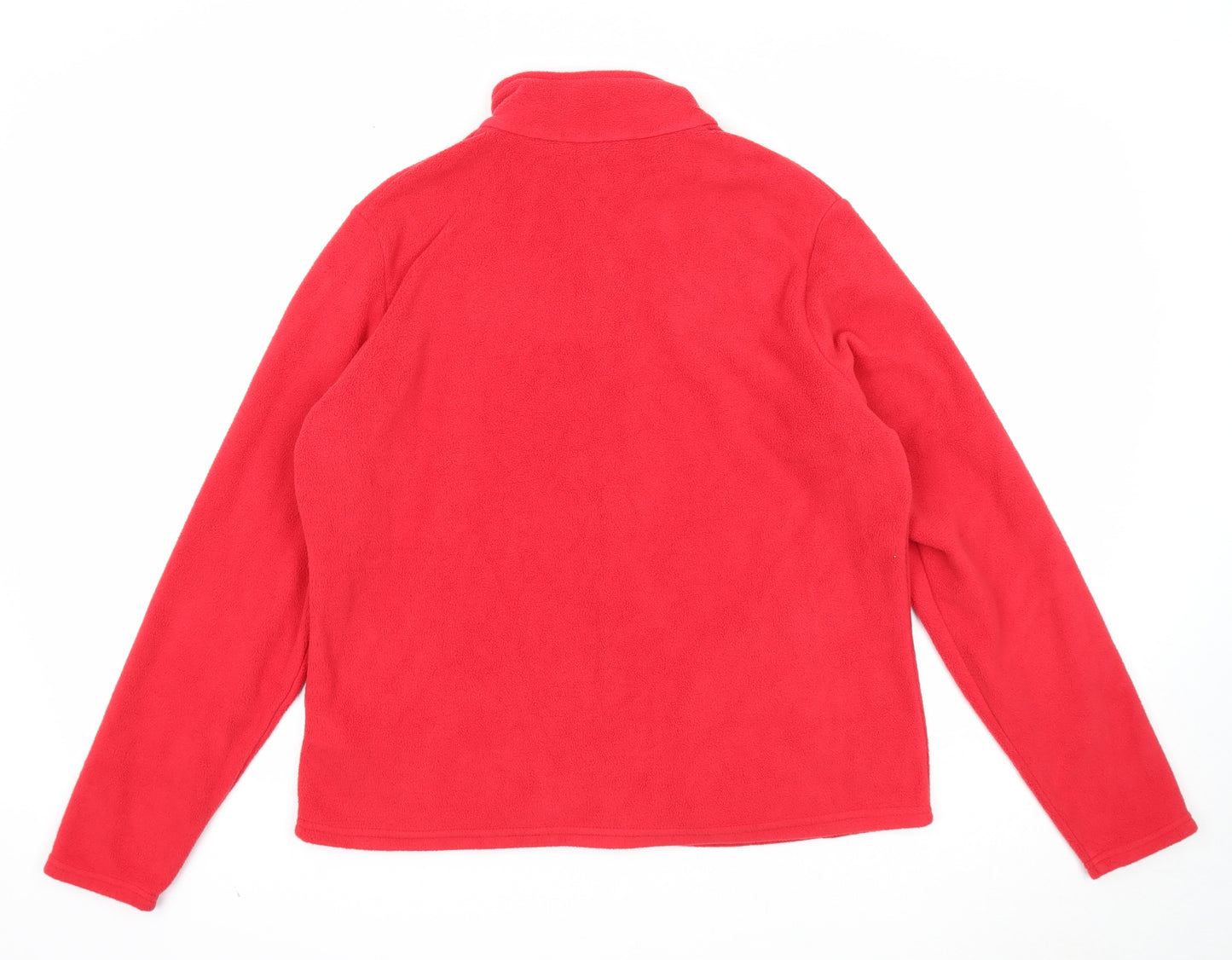 Marks and Spencer Womens Red Jacket Size 16 Zip