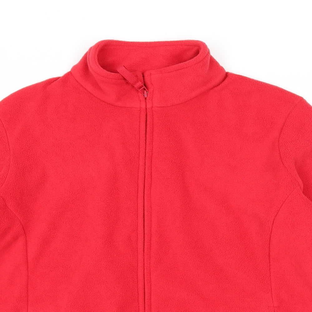 Marks and Spencer Womens Red Jacket Size 16 Zip