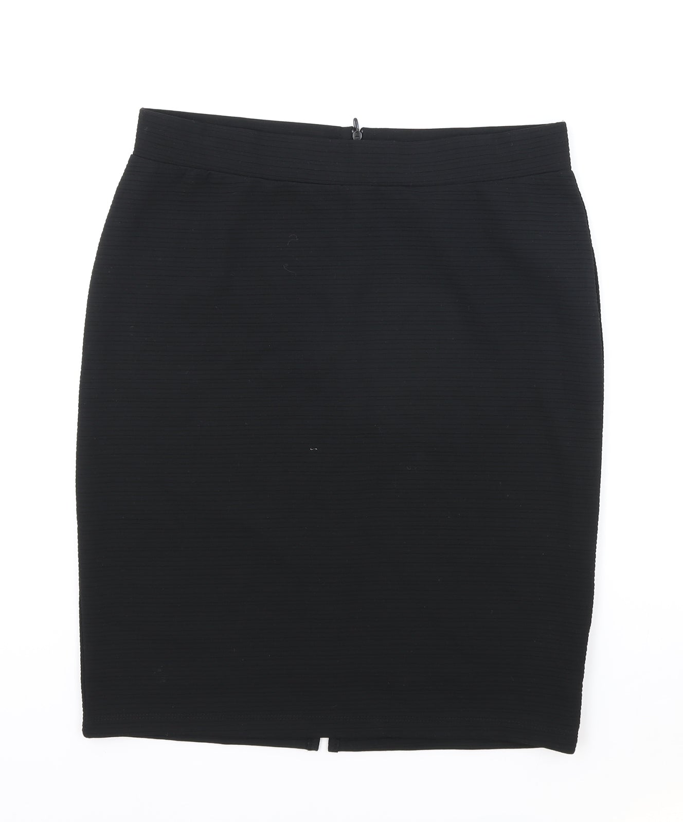 ESMARA Womens Black Polyester Straight & Pencil Skirt Size M Zip