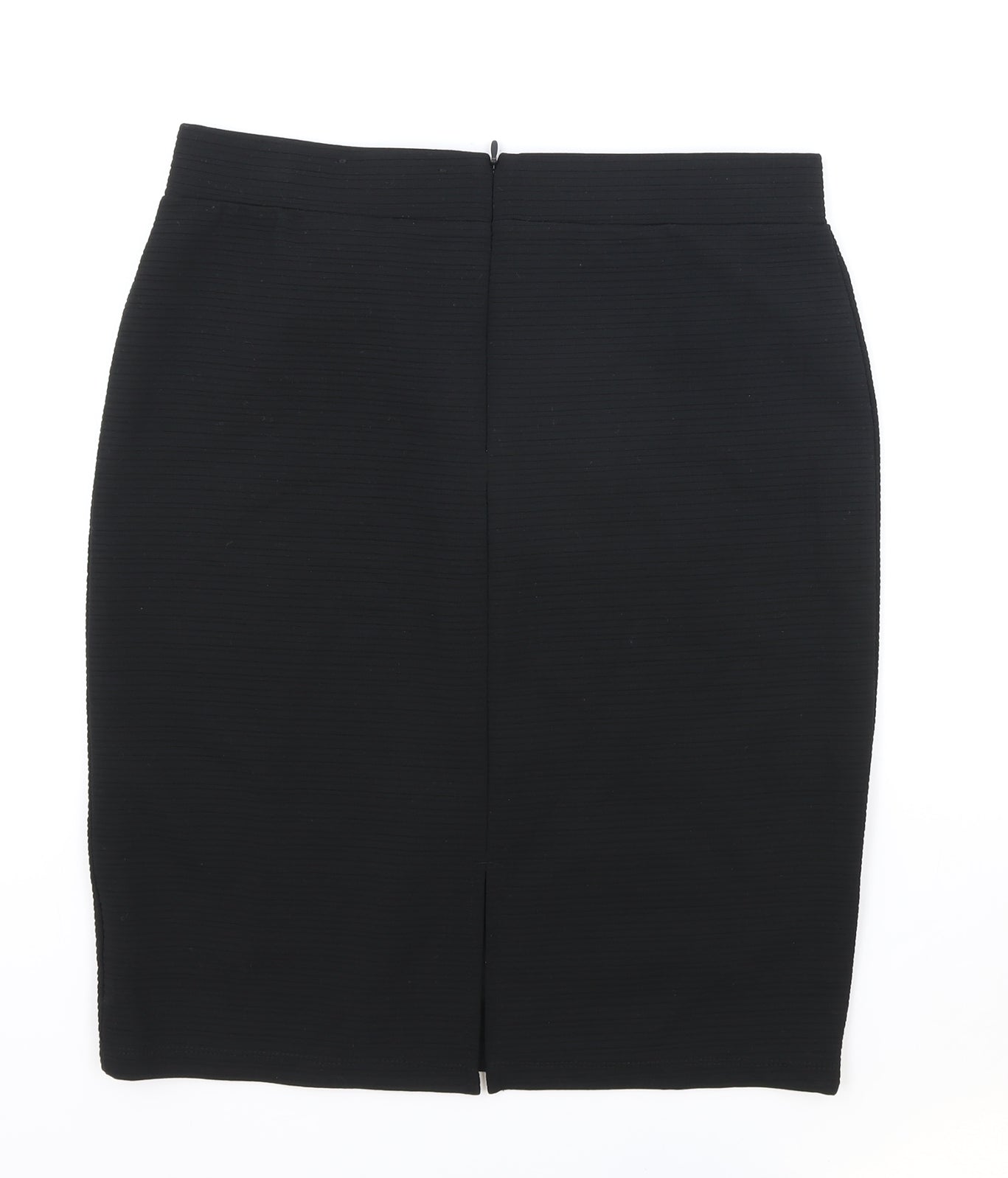 ESMARA Womens Black Polyester Straight & Pencil Skirt Size M Zip