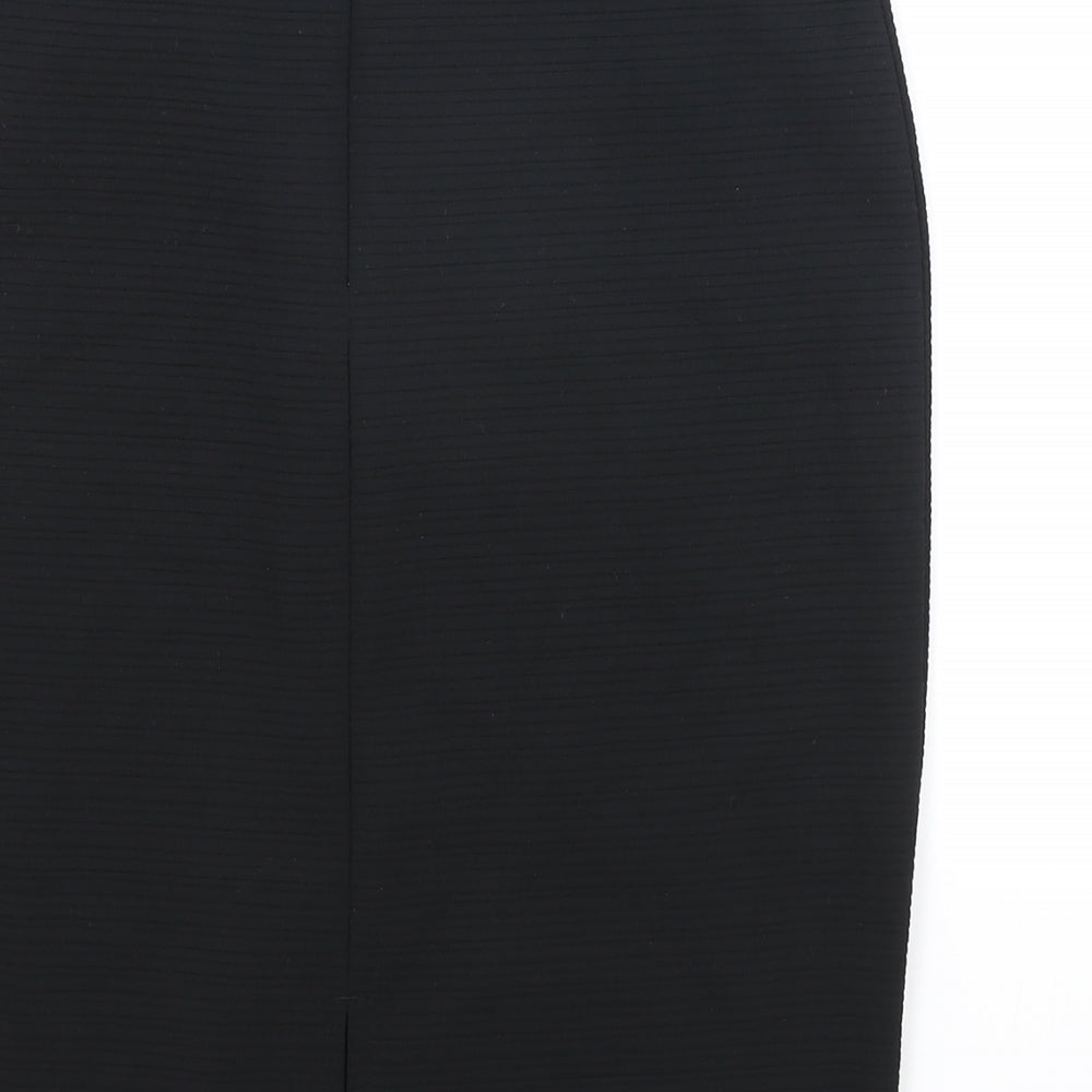 ESMARA Womens Black Polyester Straight & Pencil Skirt Size M Zip