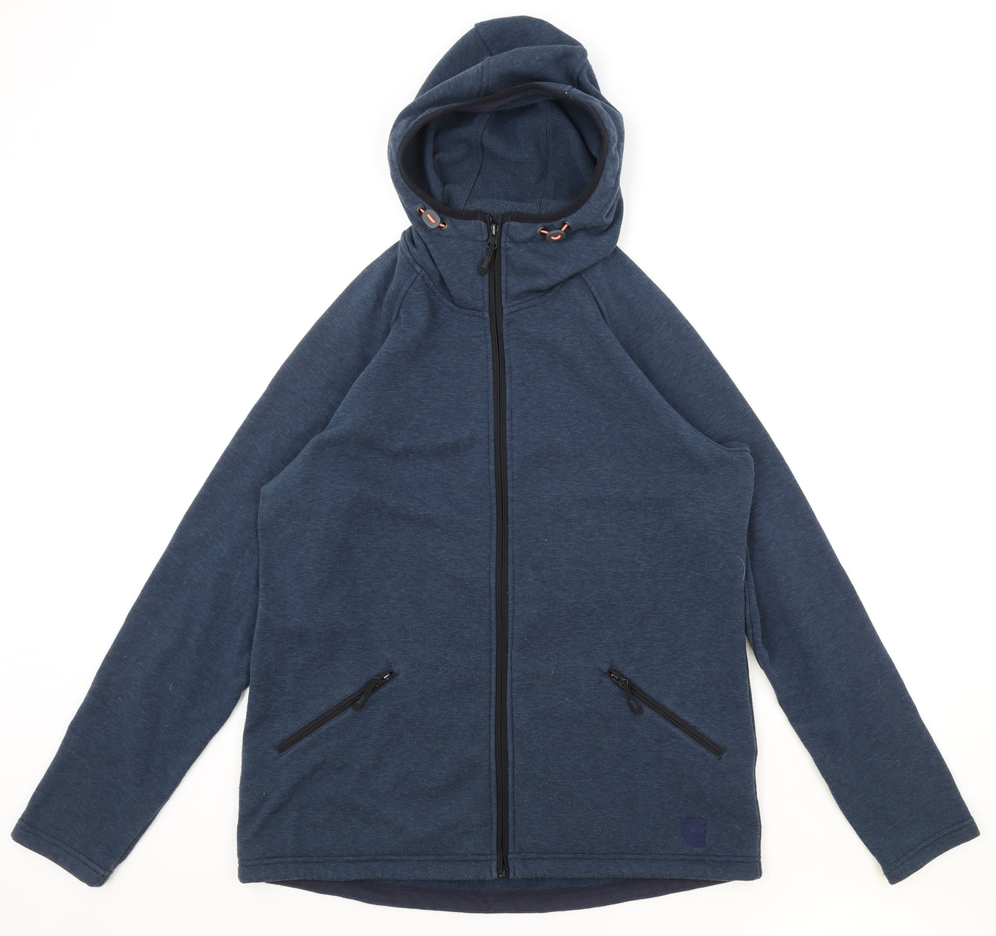 Sprayway Womens Blue Cotton Full Zip Hoodie Size 16 Zip