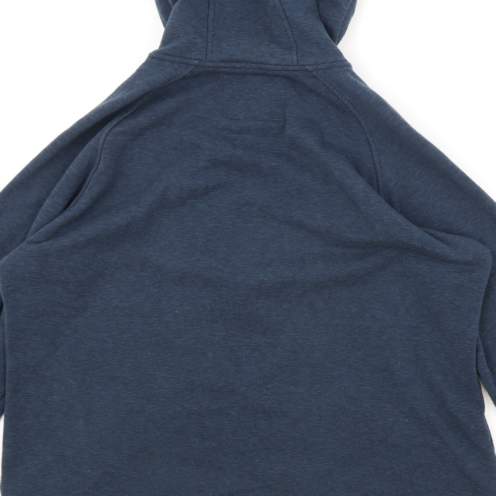 Sprayway Womens Blue Cotton Full Zip Hoodie Size 16 Zip