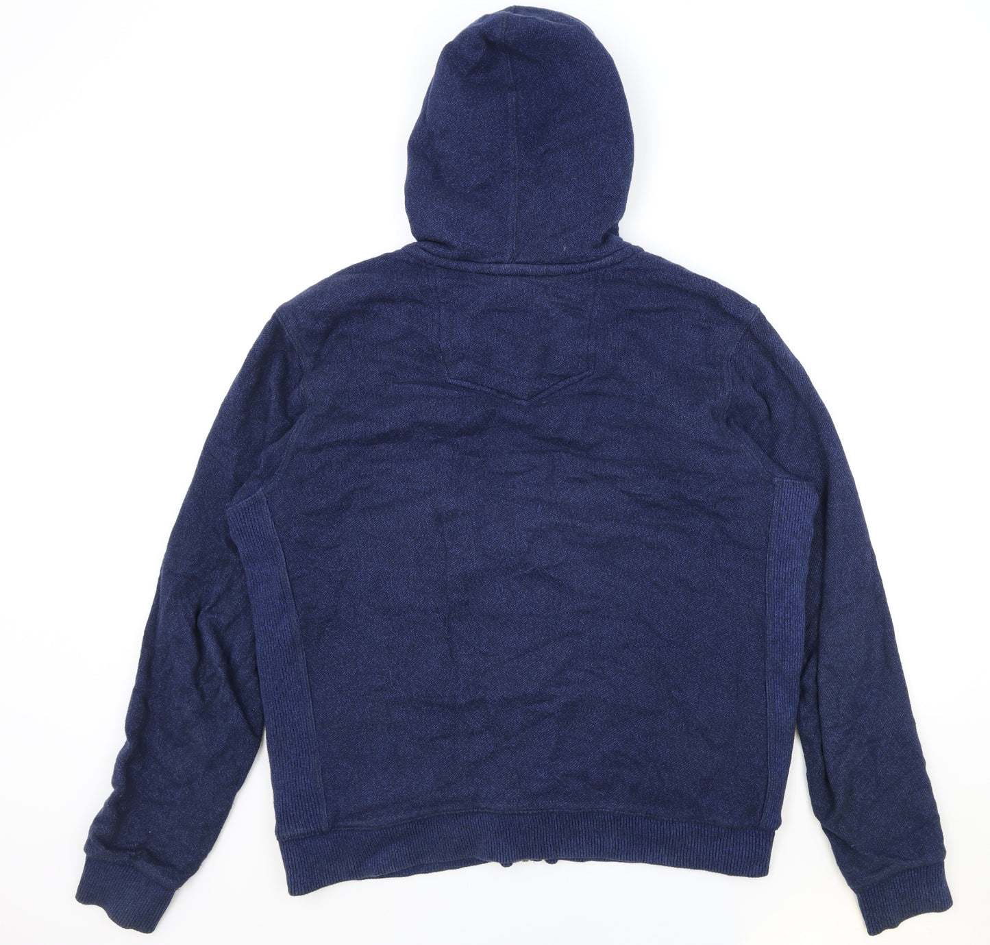 Fat Face Mens Blue Cotton Full Zip Hoodie Size L