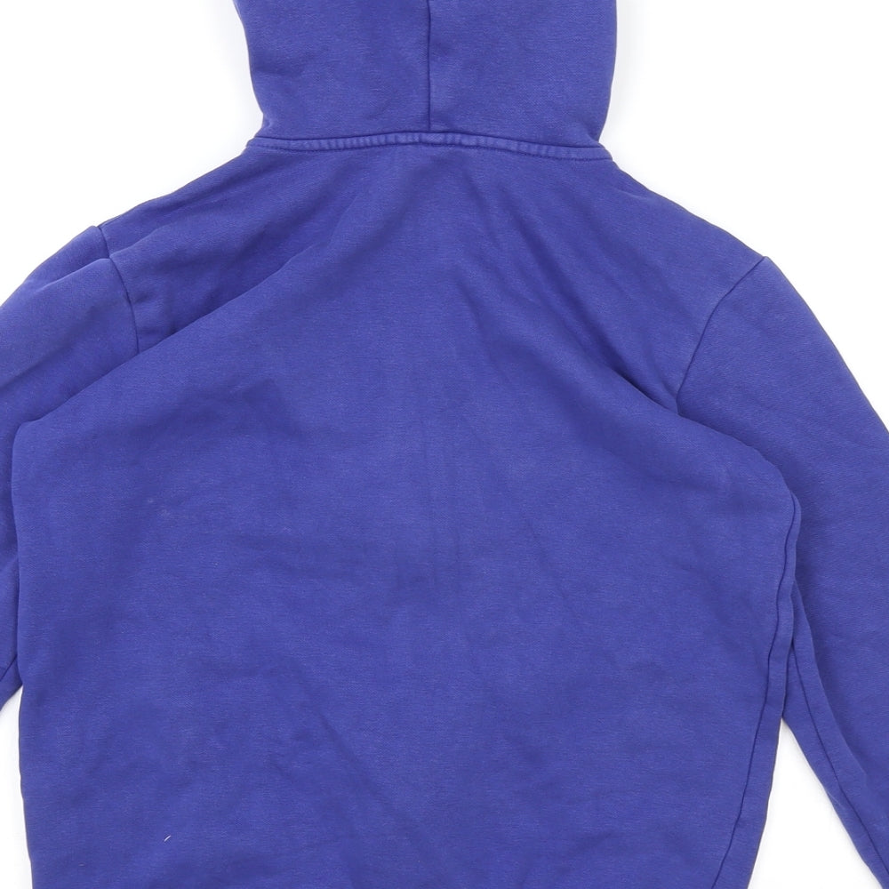 PUMA Mens Blue Cotton Full Zip Hoodie Size S