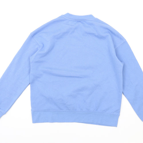 Disney Womens Blue Cotton Pullover Sweatshirt Size XS Pullover - Stitch