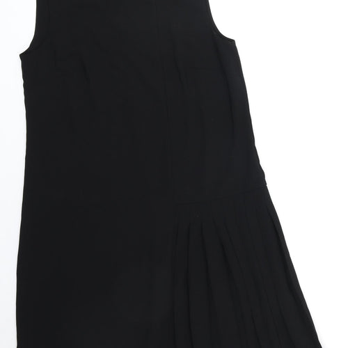 Primark Womens Black Polyester Trapeze & Swing Size 8 Round Neck Zip