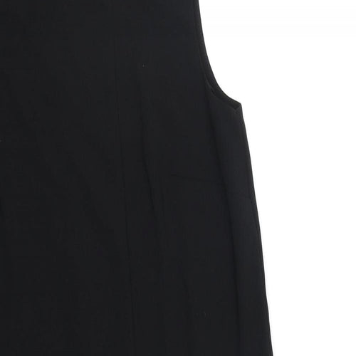 Primark Womens Black Polyester Trapeze & Swing Size 8 Round Neck Zip