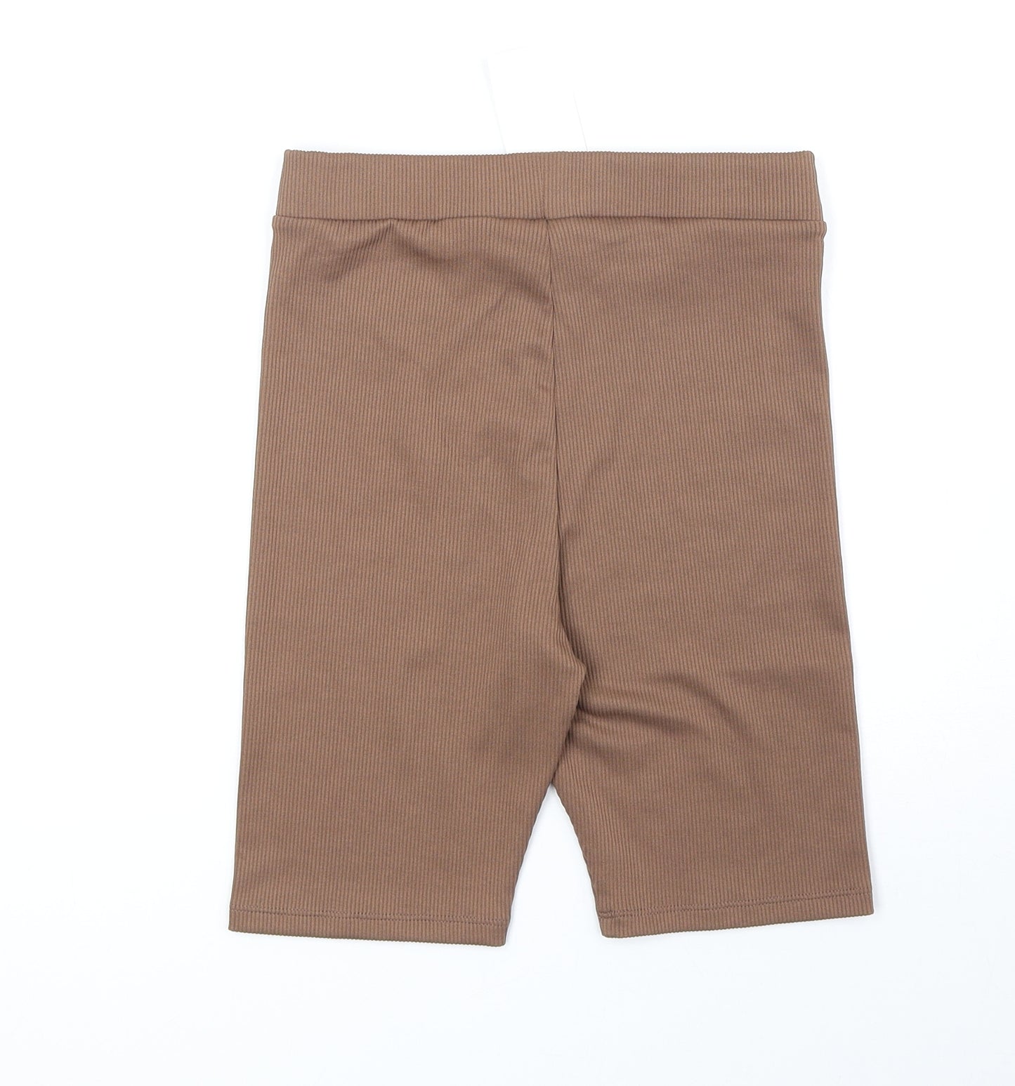 Divided Womens Brown Polyester Compression Shorts Size XS Regular Pull On