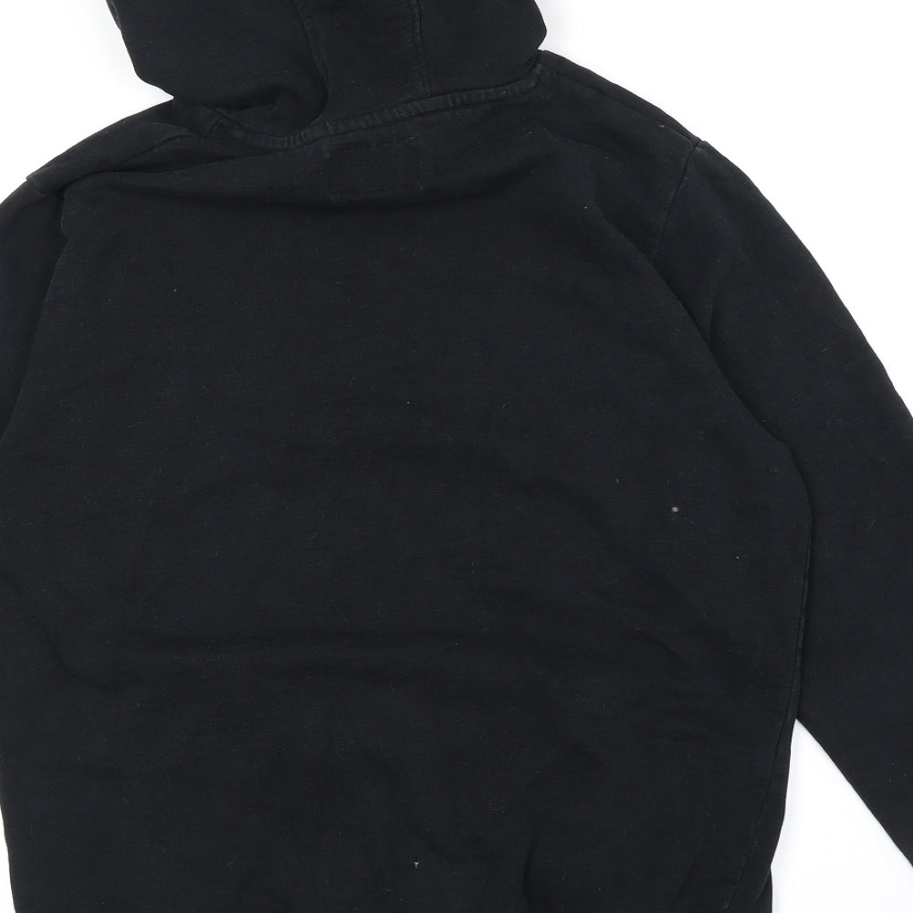 DNM DISSIDENT Mens Black Cotton Pullover Hoodie Size M