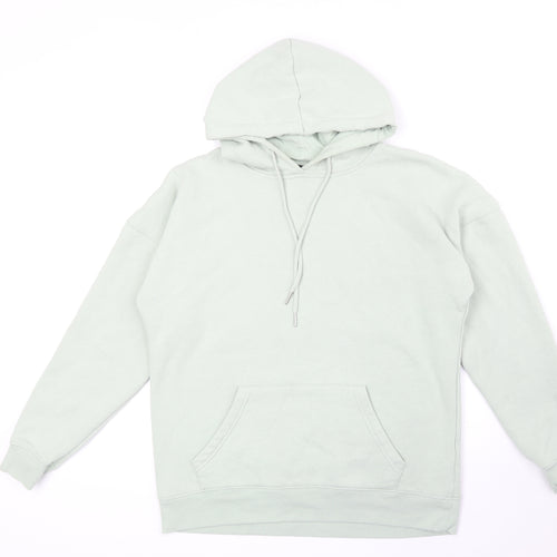 New Look Womens Green Cotton Pullover Hoodie Size S Pullover