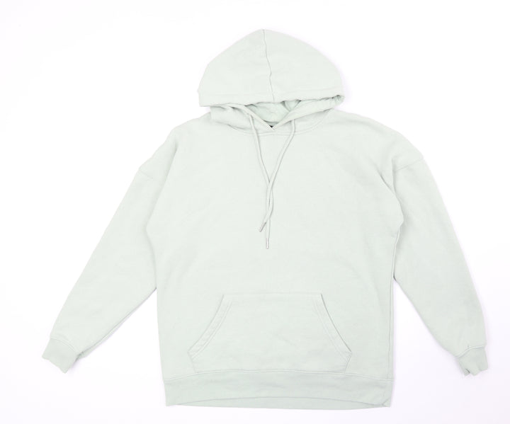 New Look Womens Green Cotton Pullover Hoodie Size S Pullover