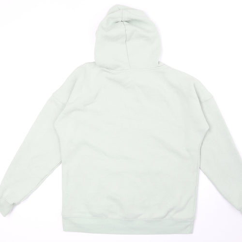 New Look Womens Green Cotton Pullover Hoodie Size S Pullover