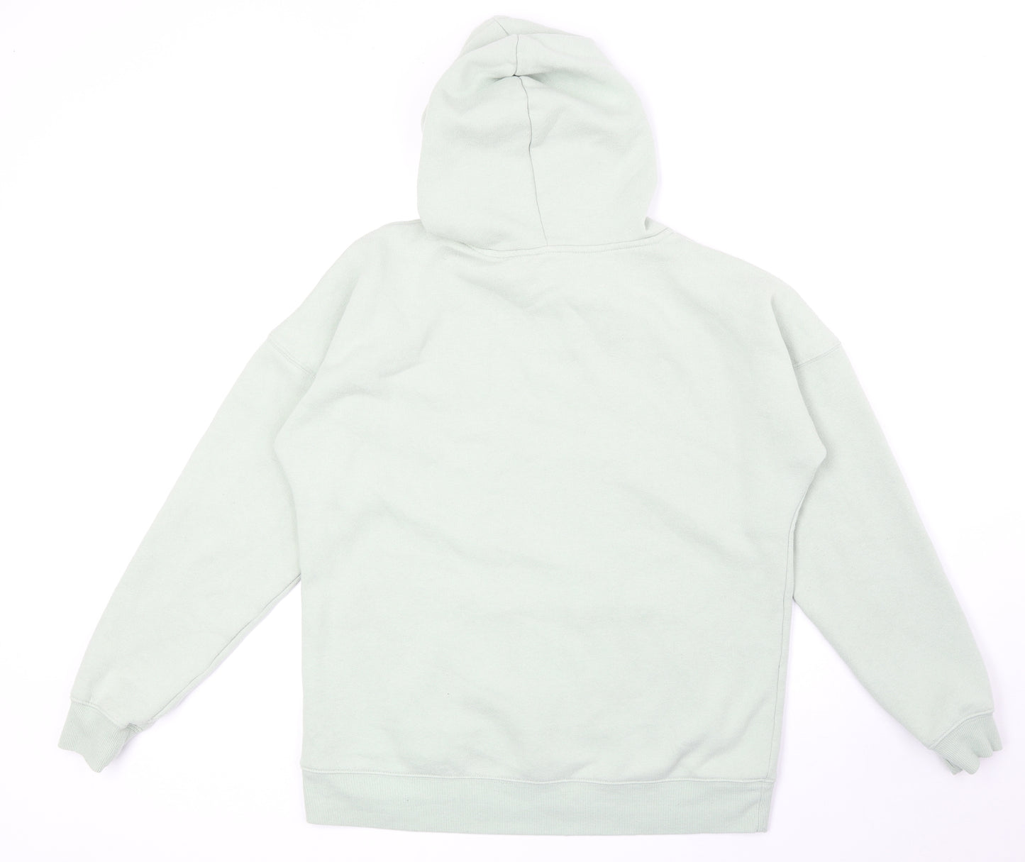 New Look Womens Green Cotton Pullover Hoodie Size S Pullover
