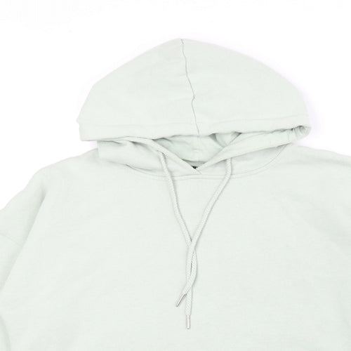 New Look Womens Green Cotton Pullover Hoodie Size S Pullover