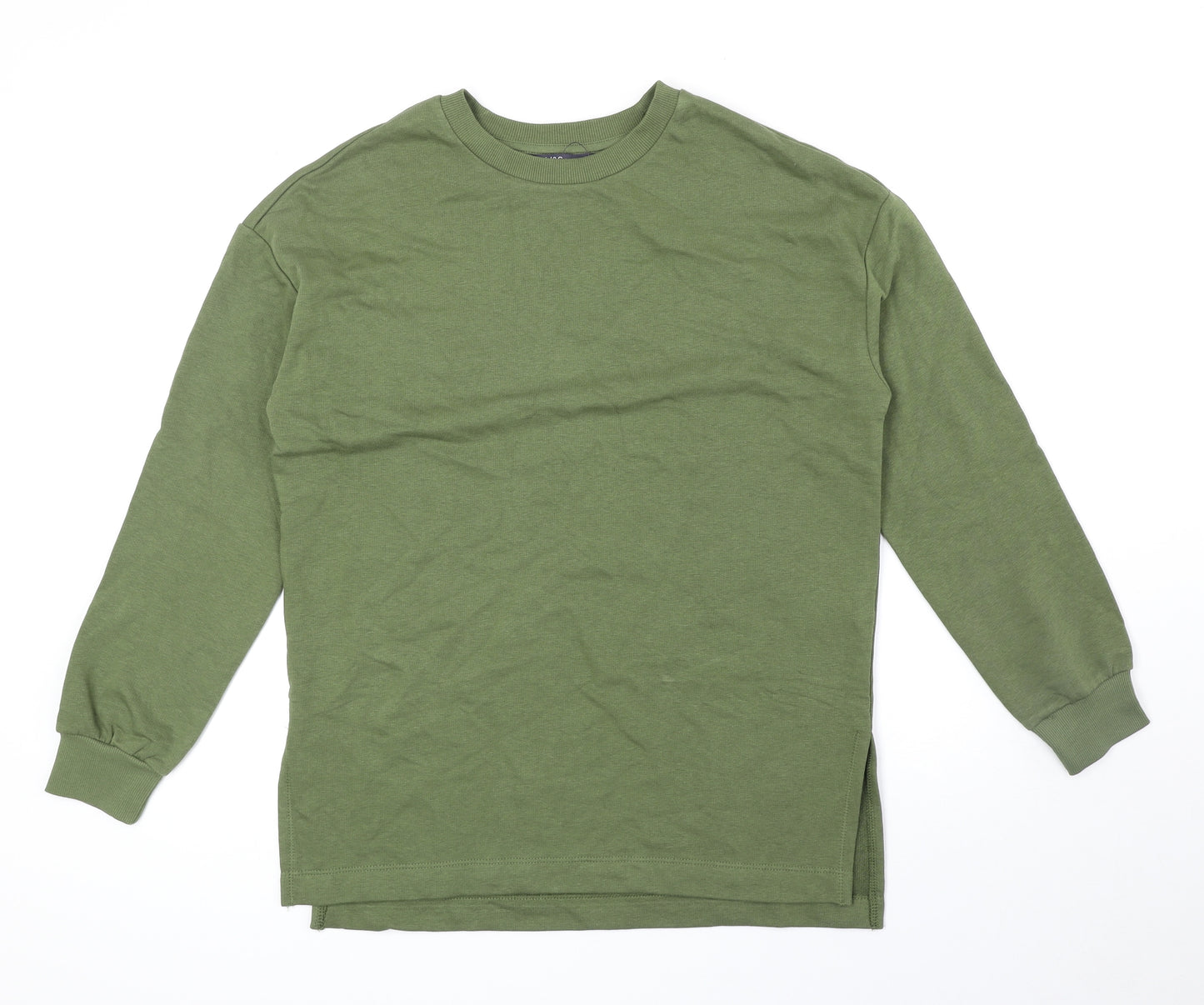 Marks and Spencer Womens Green Cotton Pullover Sweatshirt Size 8 Pullover