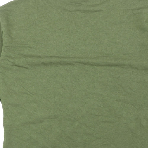 Marks and Spencer Womens Green Cotton Pullover Sweatshirt Size 8 Pullover