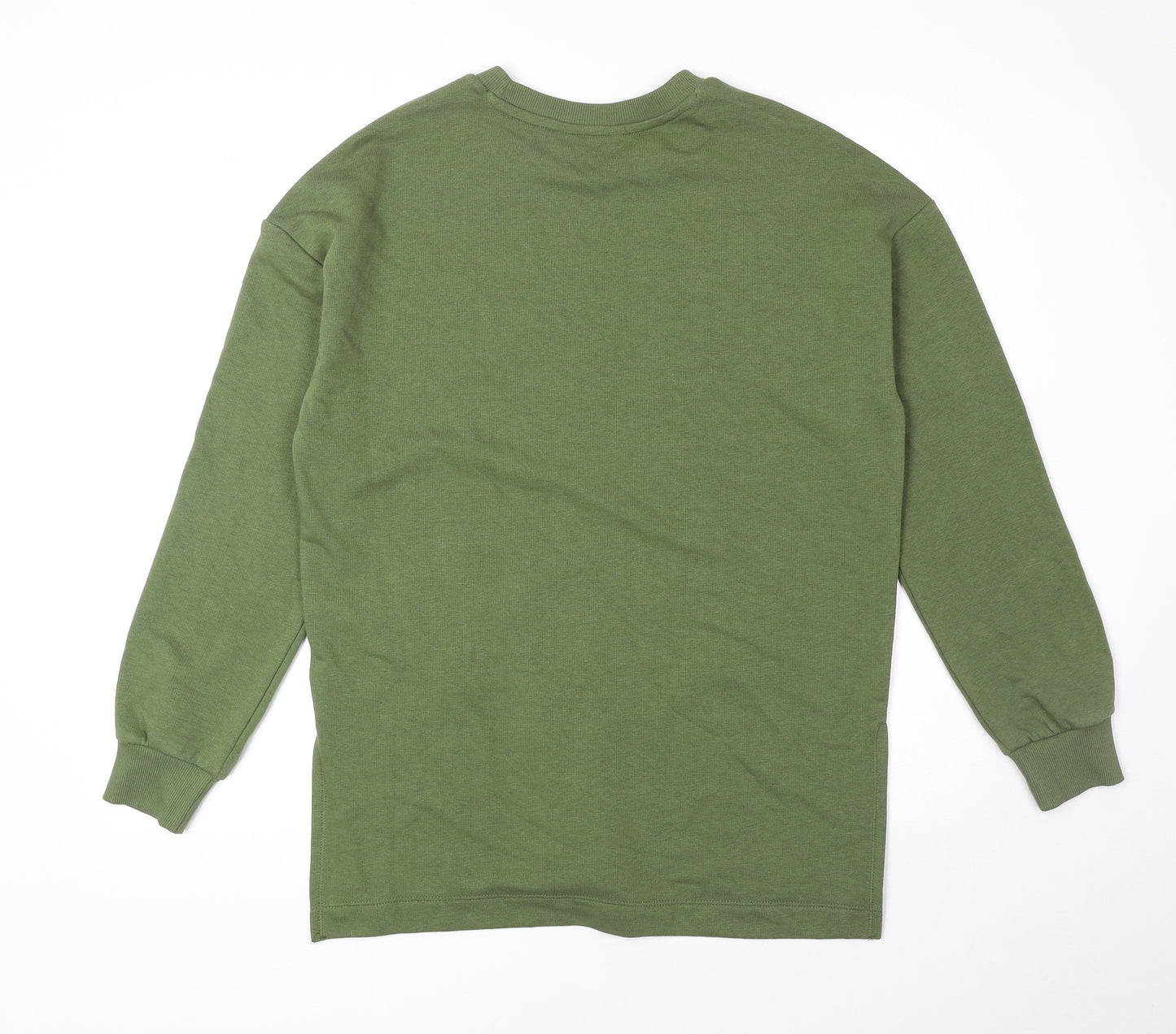 Marks and Spencer Womens Green Cotton Pullover Sweatshirt Size 6 Pullover