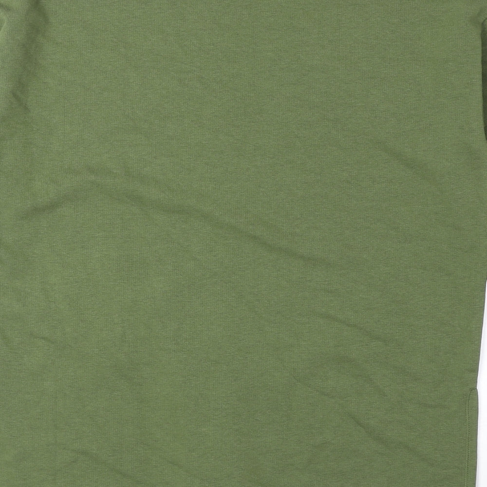 Marks and Spencer Womens Green Cotton Pullover Sweatshirt Size 6 Pullover