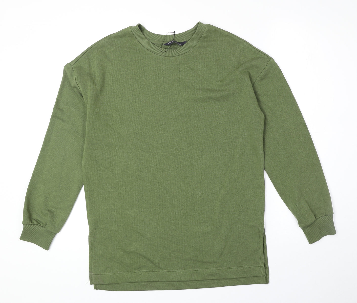 Marks and Spencer Womens Green Cotton Pullover Sweatshirt Size 6 Pullover