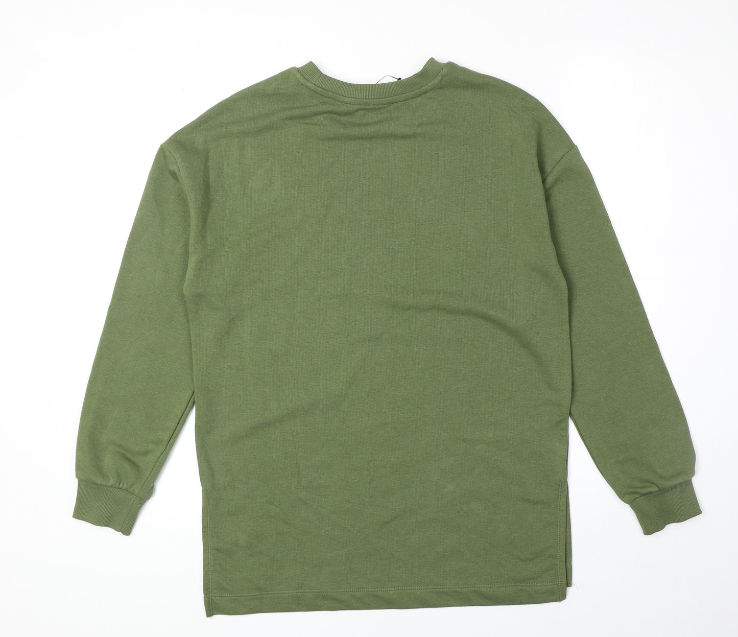 Marks and Spencer Womens Green Cotton Pullover Sweatshirt Size 6 Pullover