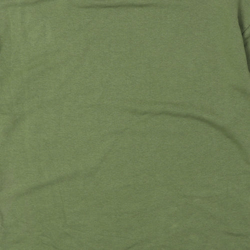 Marks and Spencer Womens Green Cotton Pullover Sweatshirt Size 6 Pullover