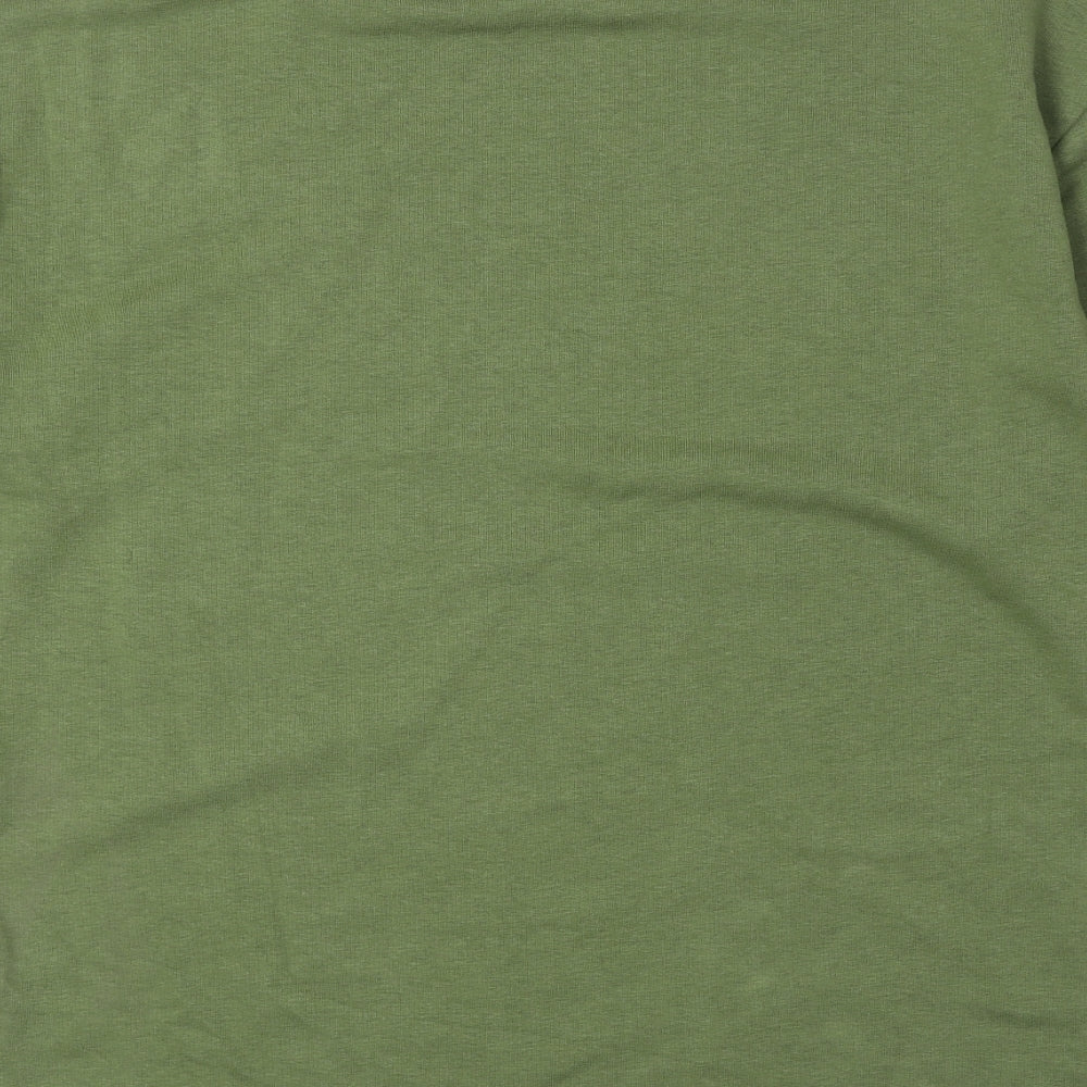 Marks and Spencer Womens Green Cotton Pullover Sweatshirt Size 6 Pullover