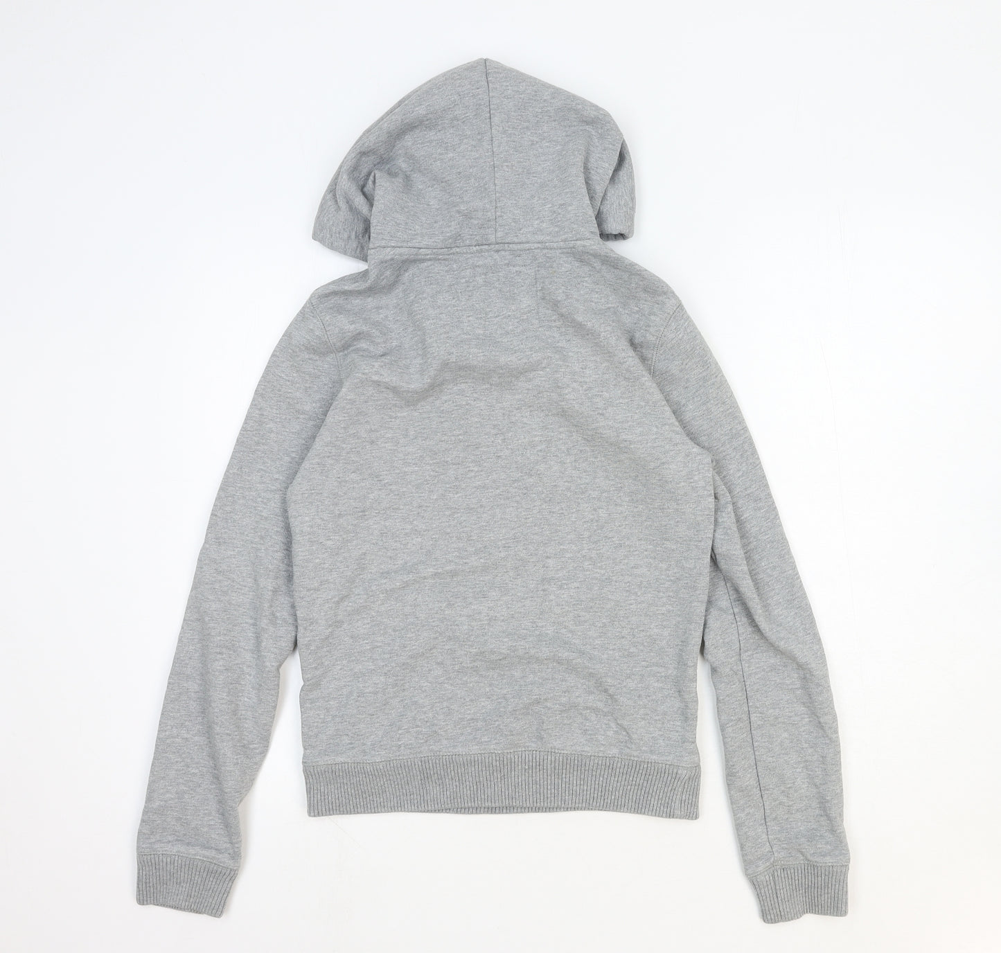 Jack Wills Womens Grey Cotton Pullover Hoodie Size 8 Pullover