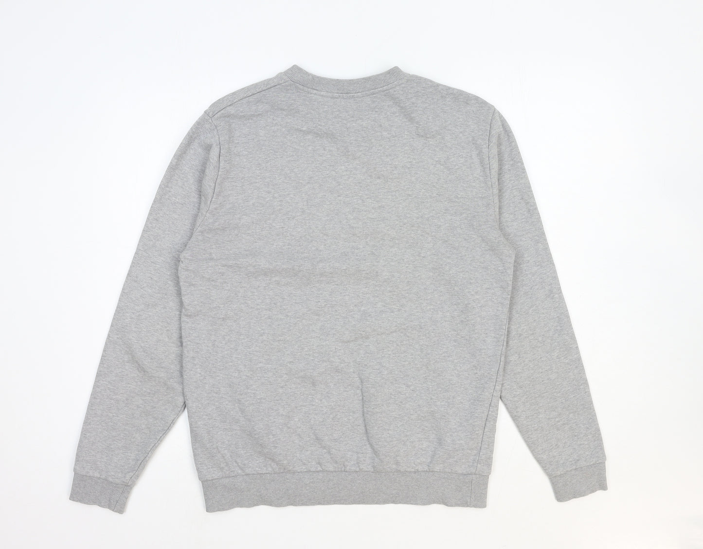 ASOS Womens Grey Round Neck Cotton Pullover Jumper Size S