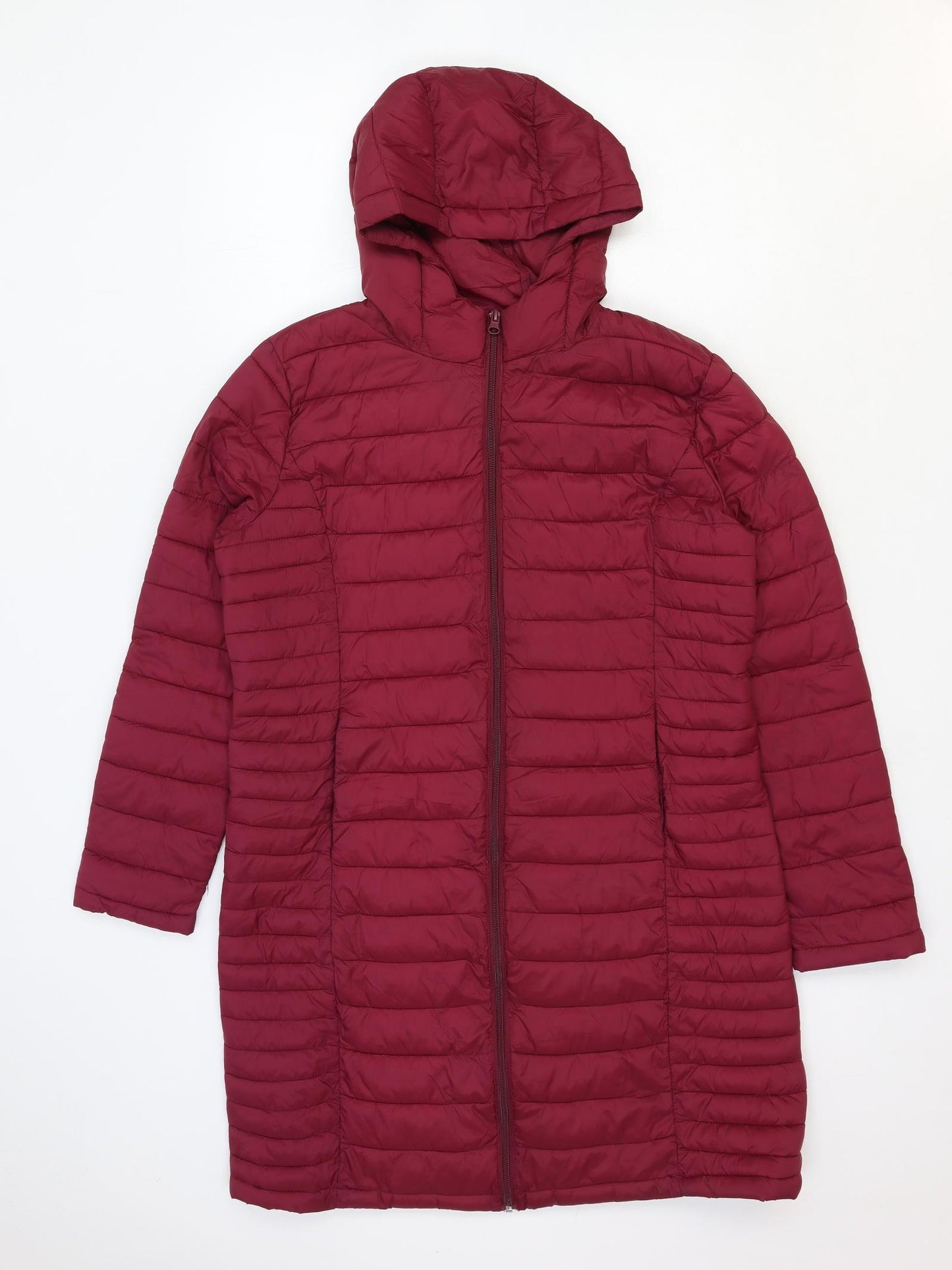 Primark Womens Pink Paisley Quilted Coat Size L Zip