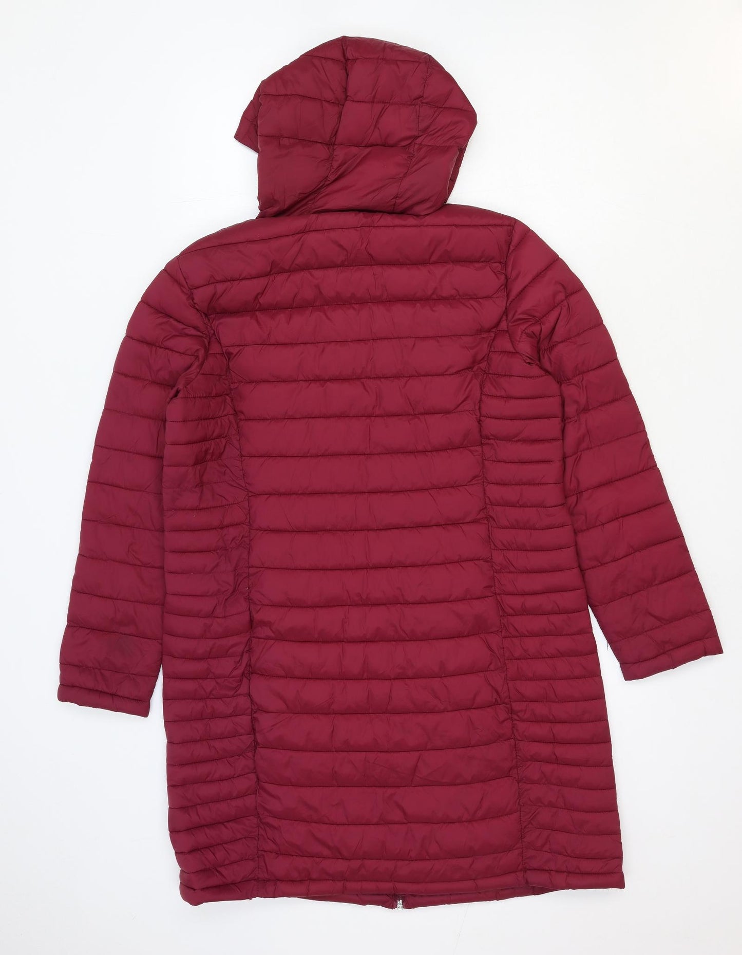 Primark Womens Pink Paisley Quilted Coat Size L Zip