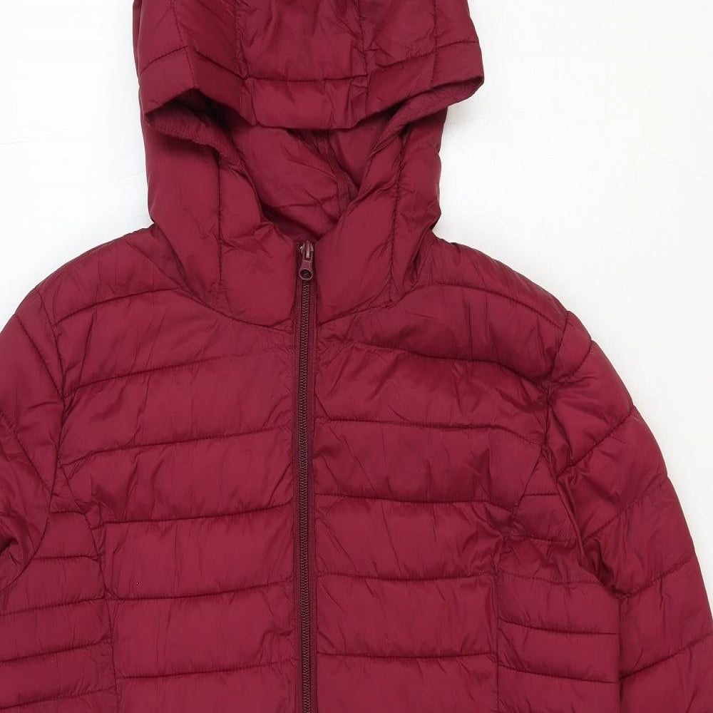 Primark Womens Pink Paisley Quilted Coat Size L Zip