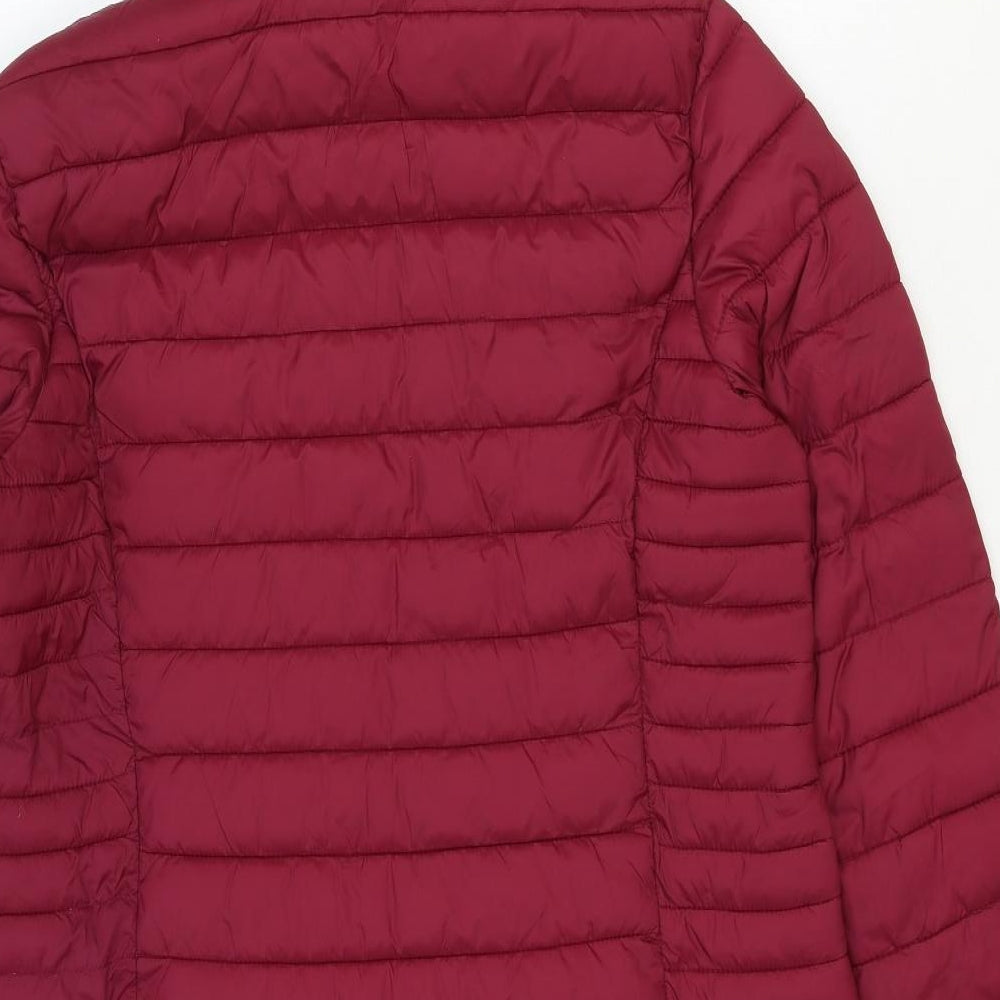 Primark Womens Pink Paisley Quilted Coat Size L Zip