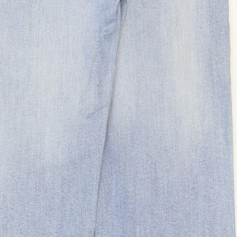 EDC Mens Blue Cotton Straight Jeans Size 36 in Regular Zip
