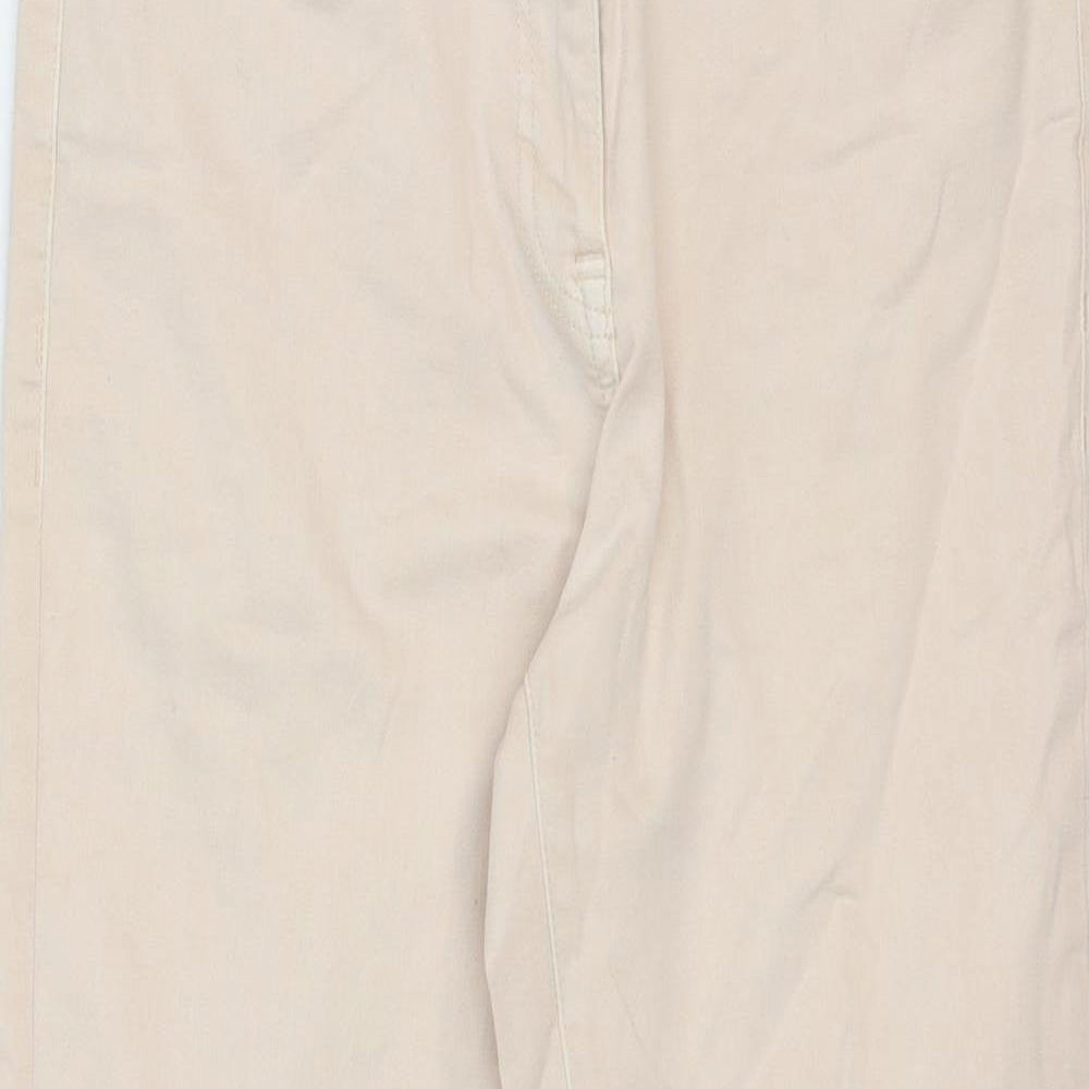 NEXT Womens Pink Cotton Straight Jeans Size 12 Regular Zip