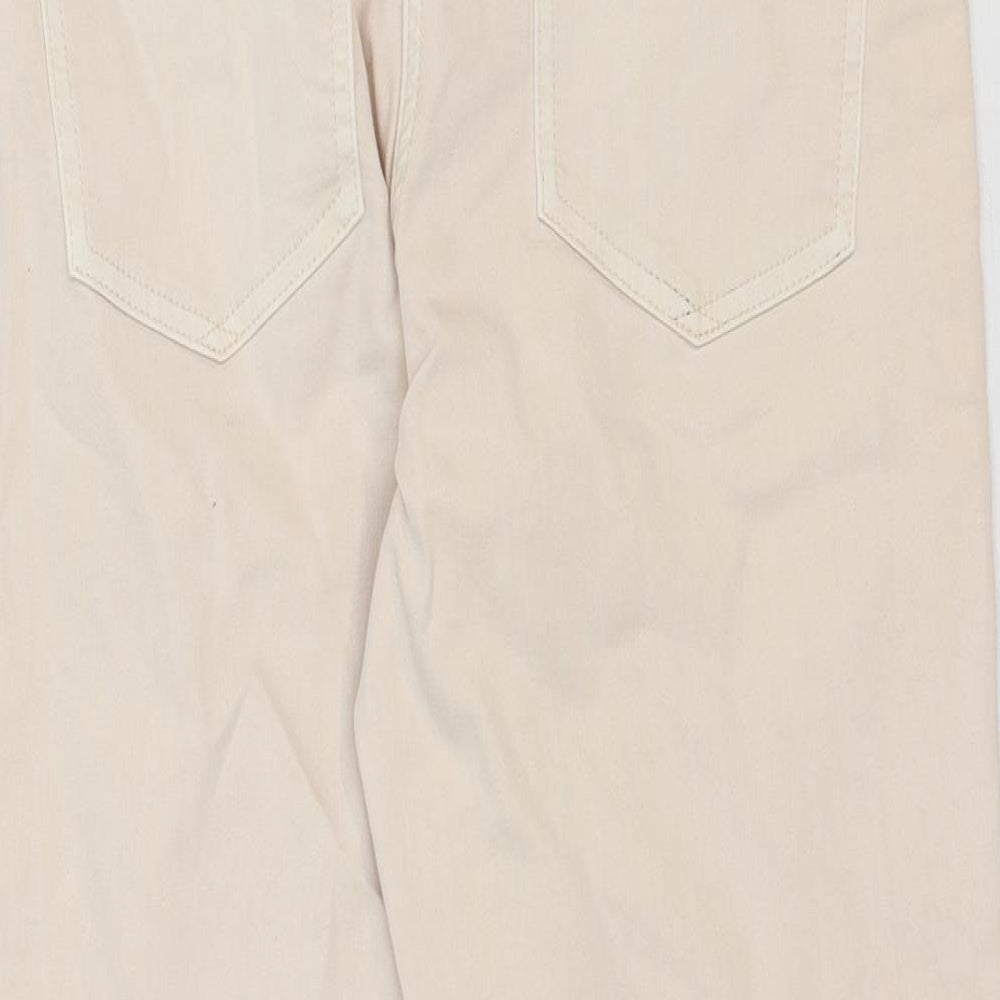 NEXT Womens Pink Cotton Straight Jeans Size 12 Regular Zip