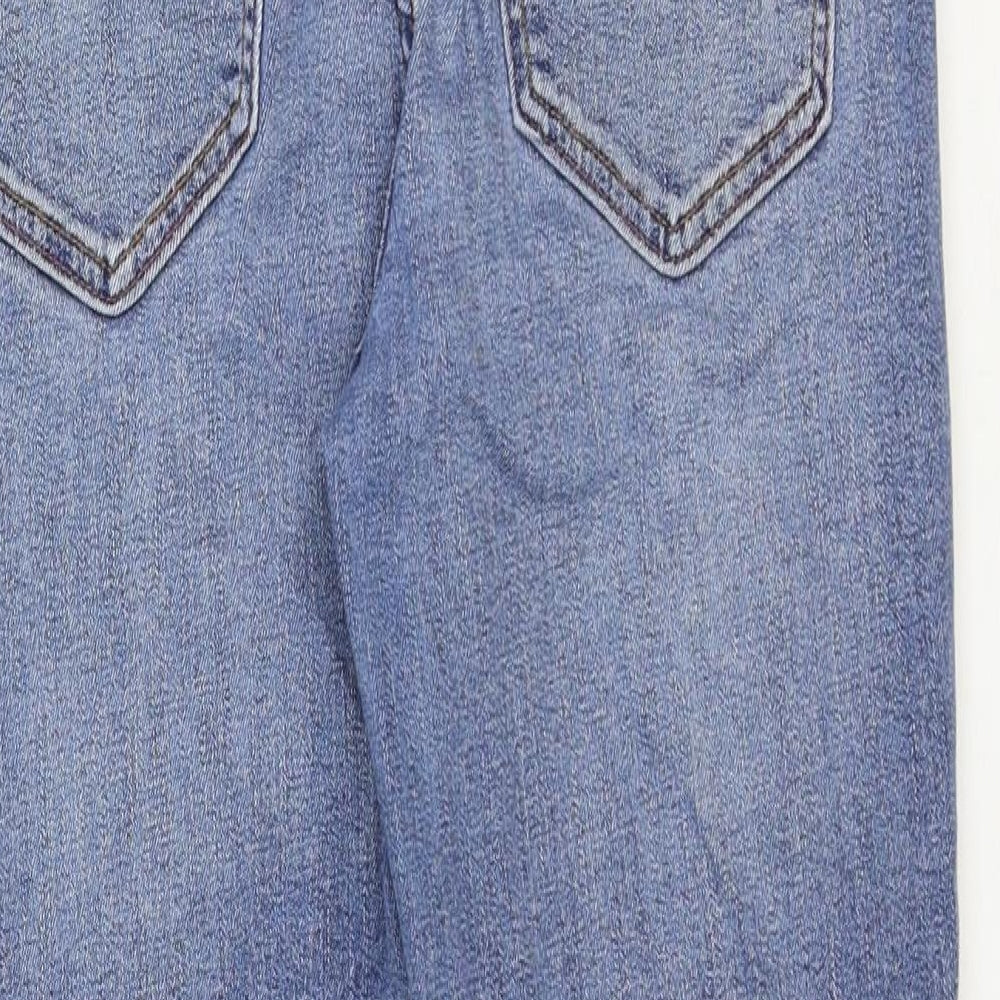 Zara Womens Blue Cotton Skinny Jeans Size 6 Regular Zip