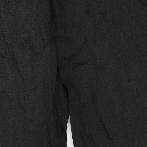 Uniqlo Womens Black Cotton Skinny Jeans Size 12 Regular Zip