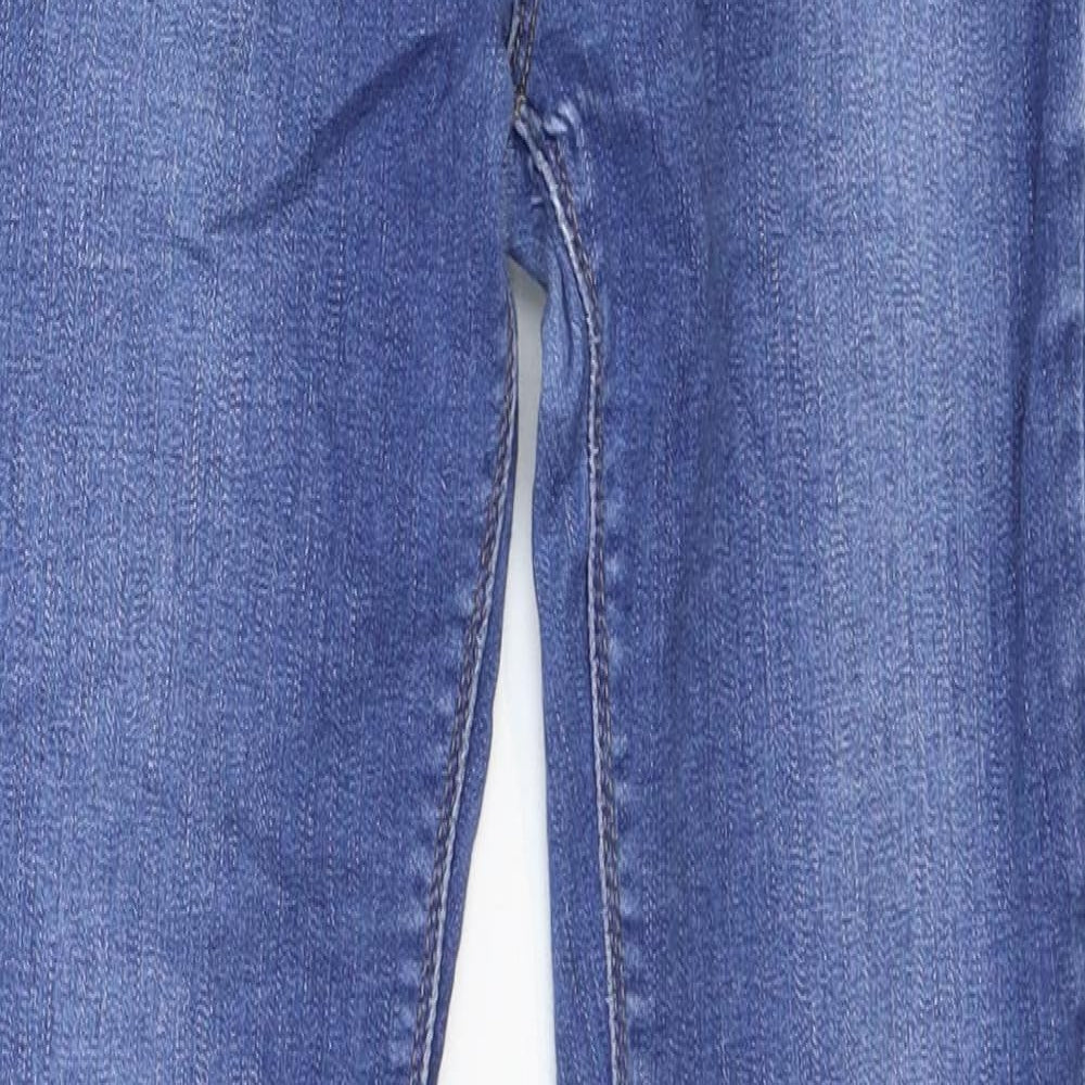 Waredenim Womens Blue Cotton Skinny Jeans Size 12 Regular Zip