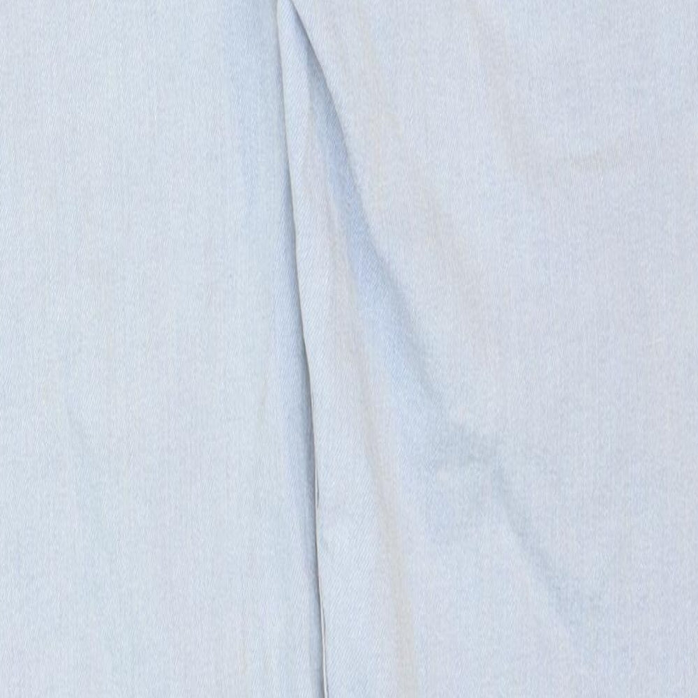Skinny fit & Denim Girls Blue Cotton Straight Jeans Size 15-16 Years Regular Zip