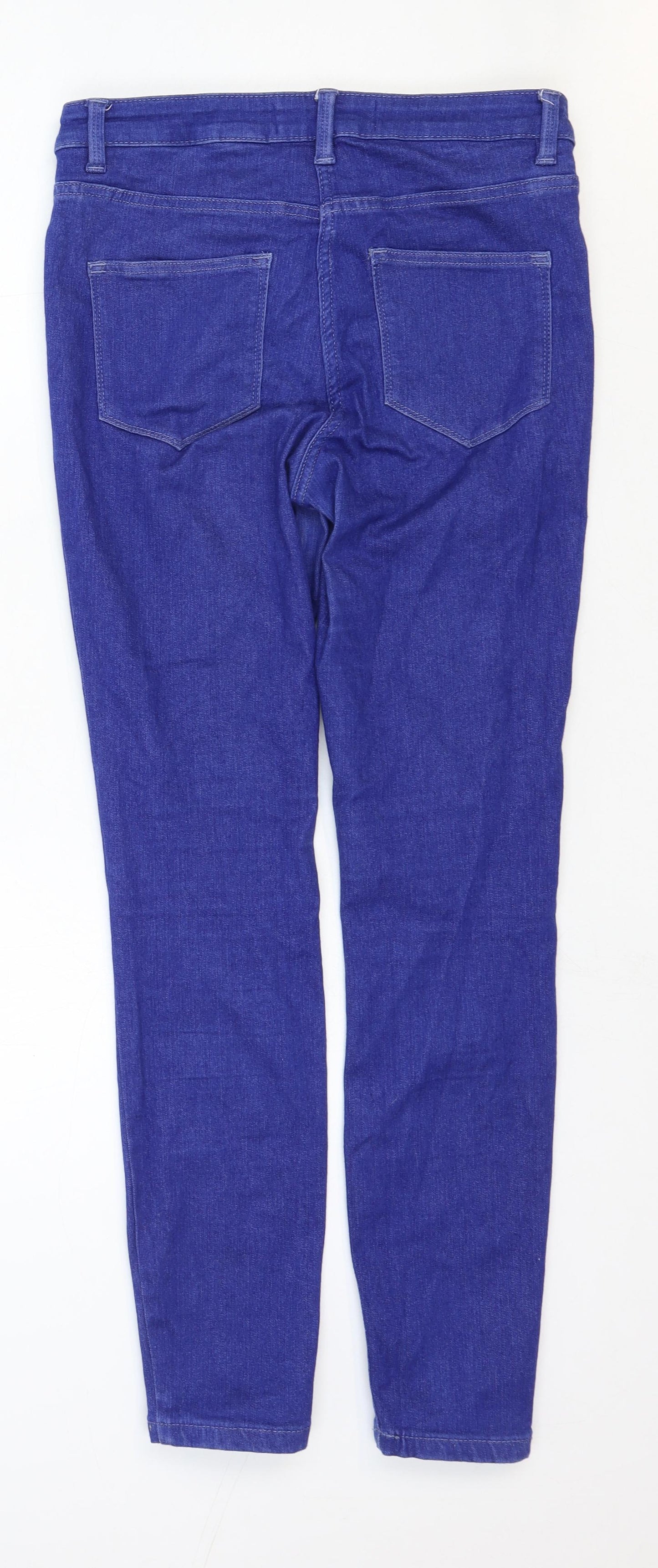 NEXT Womens Blue Cotton Jegging Jeans Size 10 Regular Zip