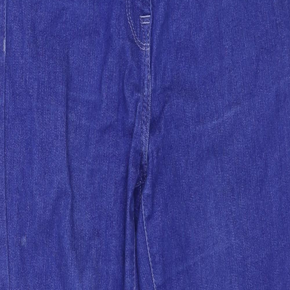 NEXT Womens Blue Cotton Jegging Jeans Size 10 Regular Zip