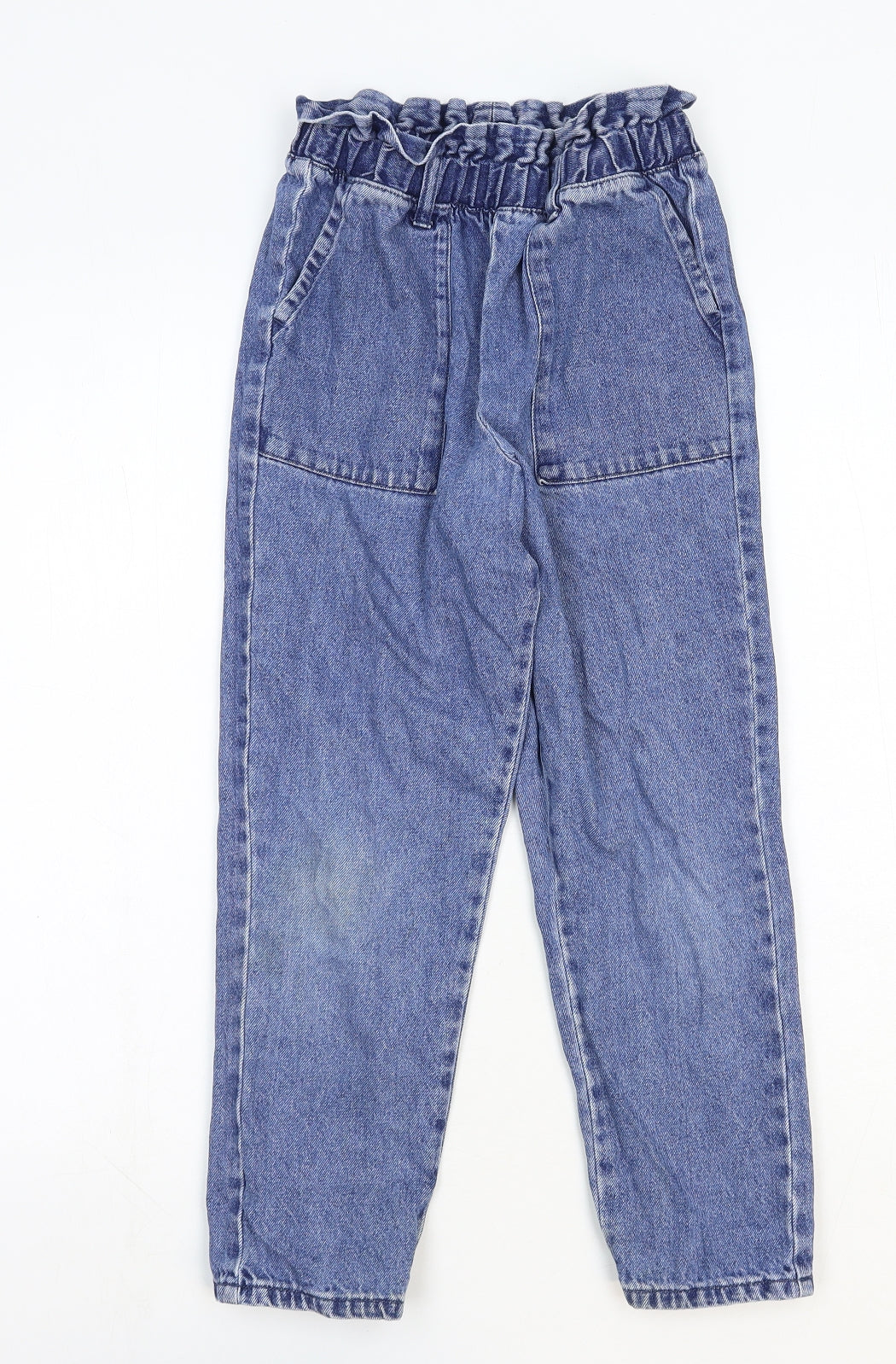 NEXT Girls Blue Cotton Straight Jeans Size 10 Years Regular