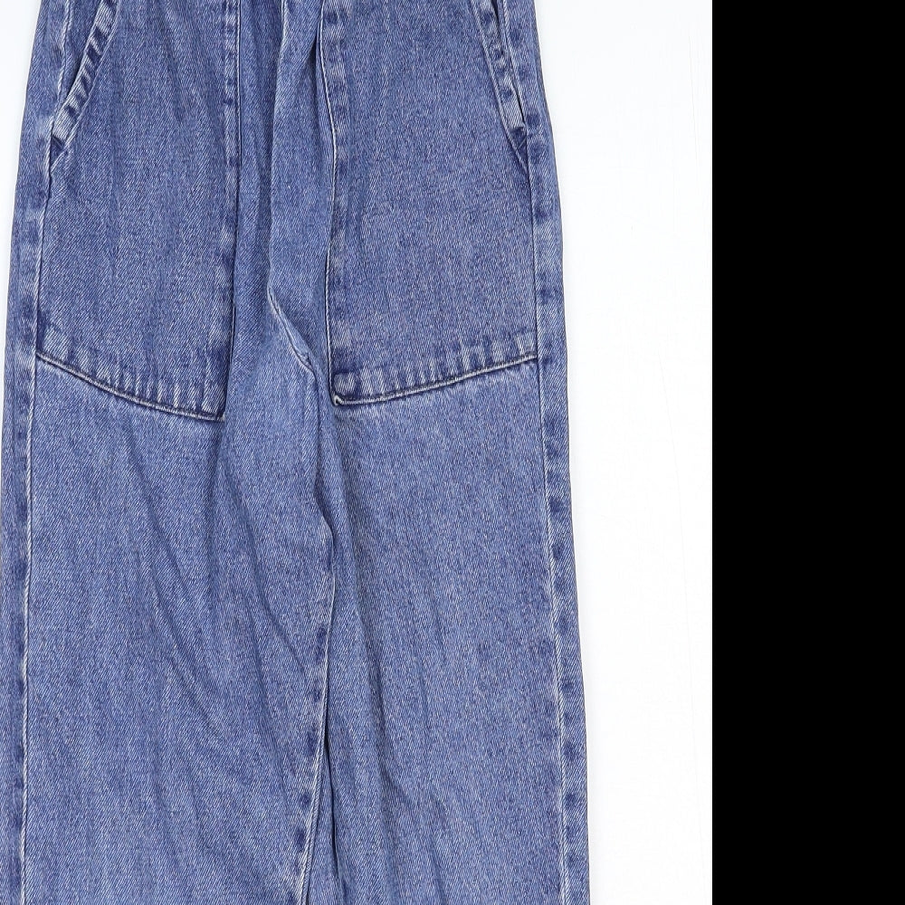 NEXT Girls Blue Cotton Straight Jeans Size 10 Years Regular