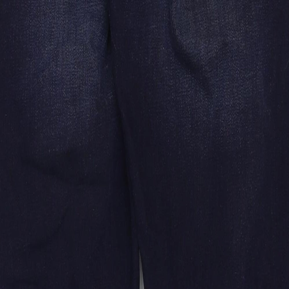 NEXT Mens Blue Cotton Straight Jeans Size 28 in Slim Zip
