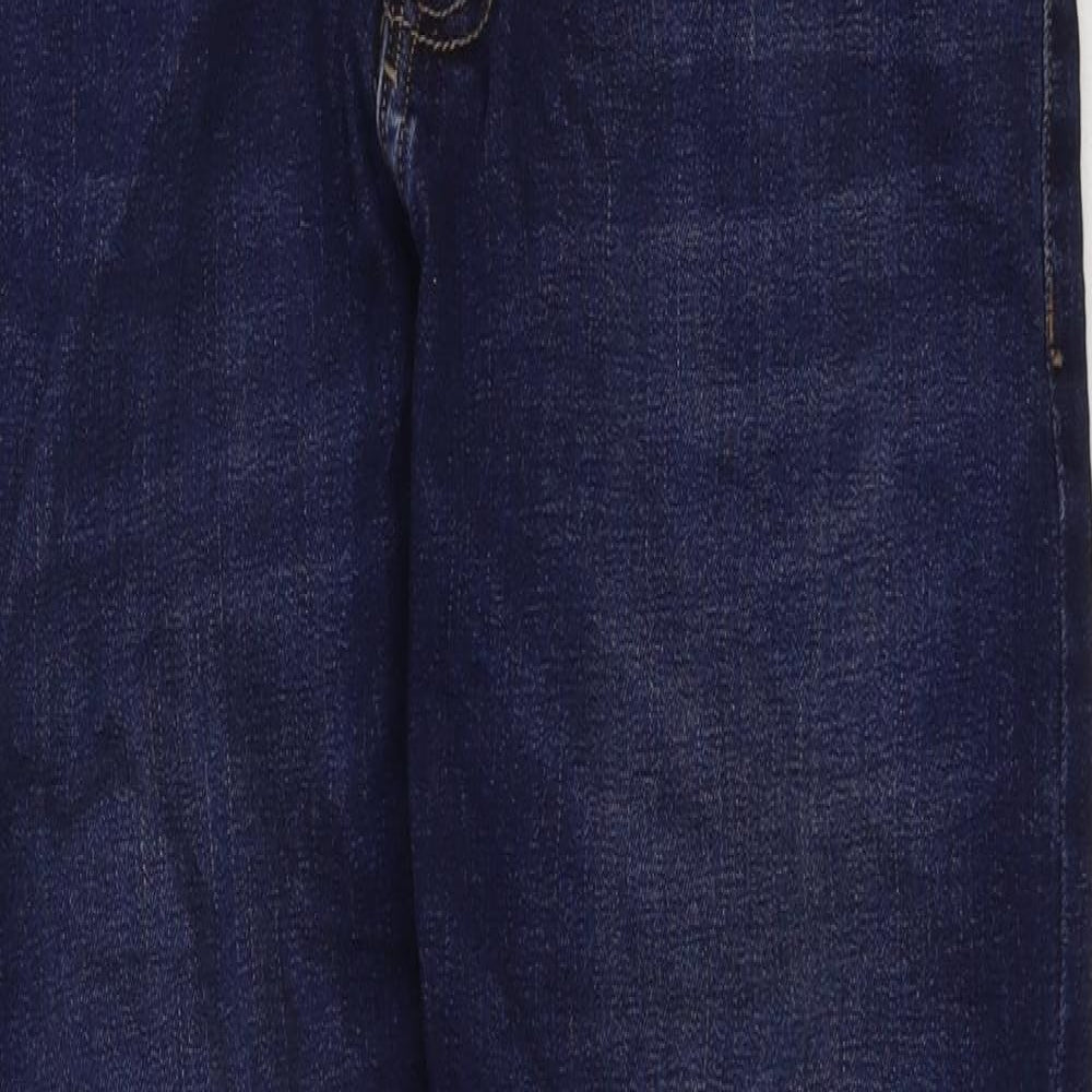 NEXT Mens Blue Cotton Straight Jeans Size 30 in Regular Zip