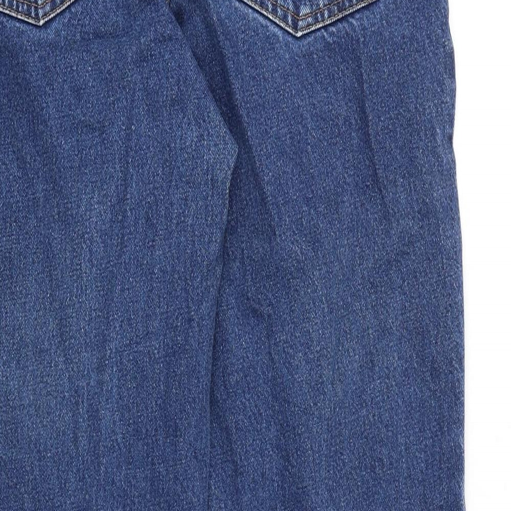 Capepoint Mens Blue Cotton Straight Jeans Size 36 in L29 in Regular Zip