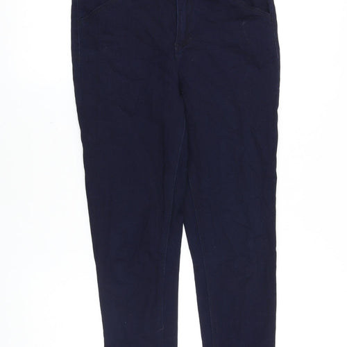 Oasis Womens Blue Cotton Skinny Jeans Size 10 L24 in Regular Zip