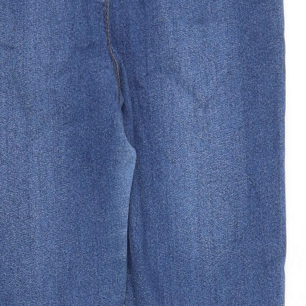 PEP&CO Womens Blue Cotton Jegging Jeans Size 16 L27 in Regular