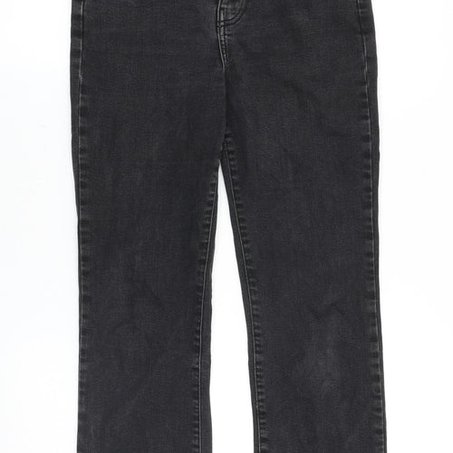 George Womens Black Cotton Bootcut Jeans Size 28 in L25 in Regular Zip